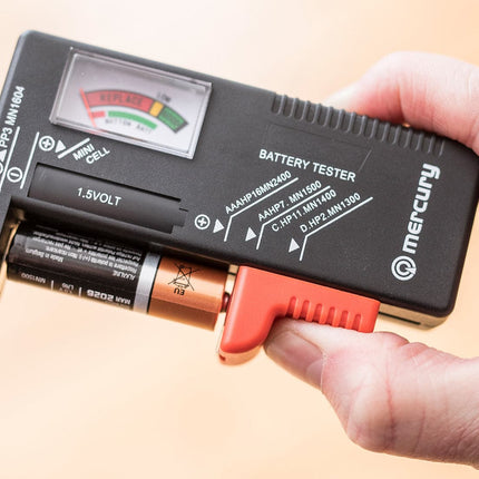 Maplin Universal Analogue Battery Tester for AA, AAA, C, D, 9V PP3 & Coin Button Cells