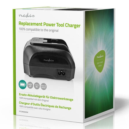 Nedis Powertool LI-ION Battery Charger Compatible Black & Decker