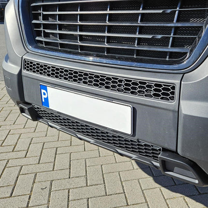 For Citroen Relay Honeycomb Front Bumper – Matte Black - No Parking Sensor Version | Van-X