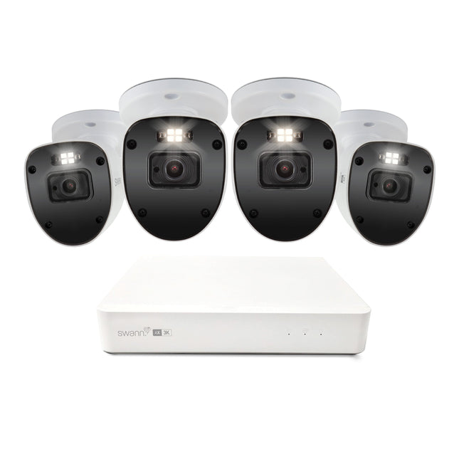 Swann AdvancedX 5MP 1TB 8-Channel Wired PoE NVR CCTV with 4 Bullet Camera Kit