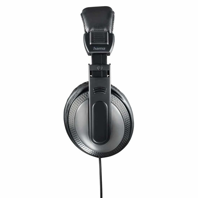 Hama Shell TV Over-Ear Wired Headphones, 6 Metre Cable, Black