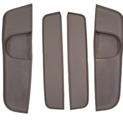 For VW T6 Rubber Door Pocket Inserts – Grey Mat Set, Direct Fit | Van-X