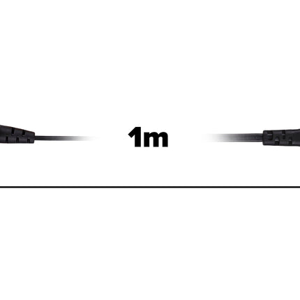 Maplin Power Lead IEC C7 Fig 8 2 Pin Plug to UK 3 Pin Mains Plug - 1m, 3 Amp Fuse