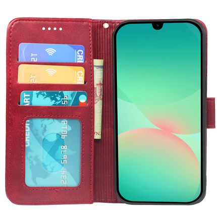 Samsung Galaxy A26 Book Flip Case Leather Wallet