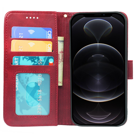 iPhone 16 Series Book Flip Case Leather Wallet