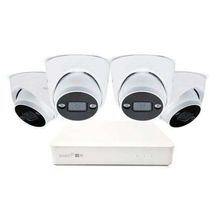 Swann AdvancedX 5MP 1TB 8-Channel Wired NVR CCTV with 4 Dome Camera Kit