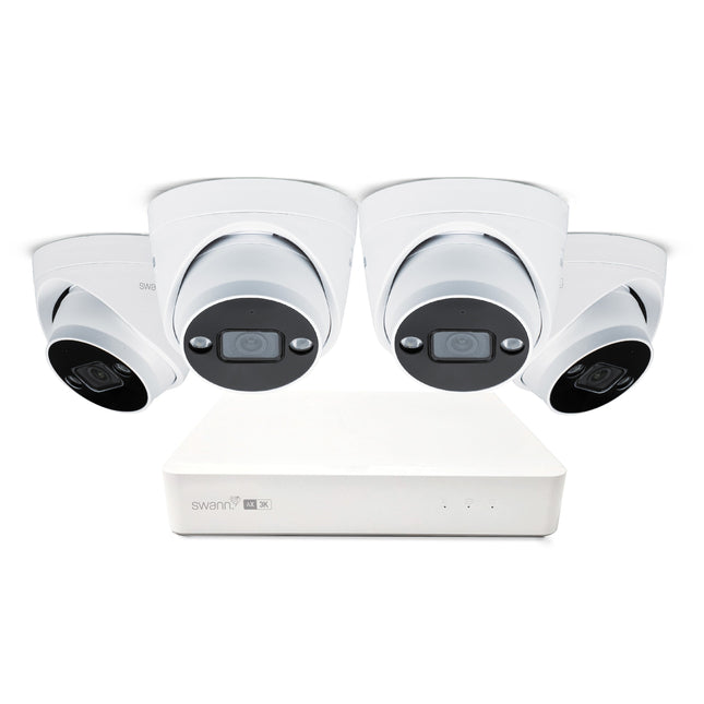 Swann AdvancedX 5MP 1TB 8-Channel Wired NVR CCTV with 4 Dome Camera Kit