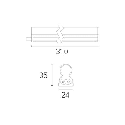 4lite High Performance 310mm 3K LED Undercabinet Linklight