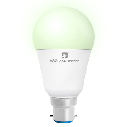4lite WiZ Connected A60 Dimmable Multicolour WiFi LED Smart Bulb - B22 Bayonet