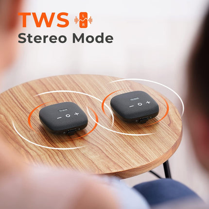 Tribit StormBox Micro 2 Bluetooth Speaker, IP67, XBass, Wireless Pairing