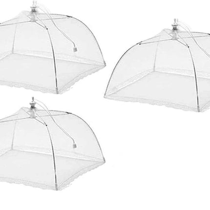 Pop-Up Mesh Food Cover Tent Umbrella Large 17" - 43 x 43 cm Reusable Collapsible