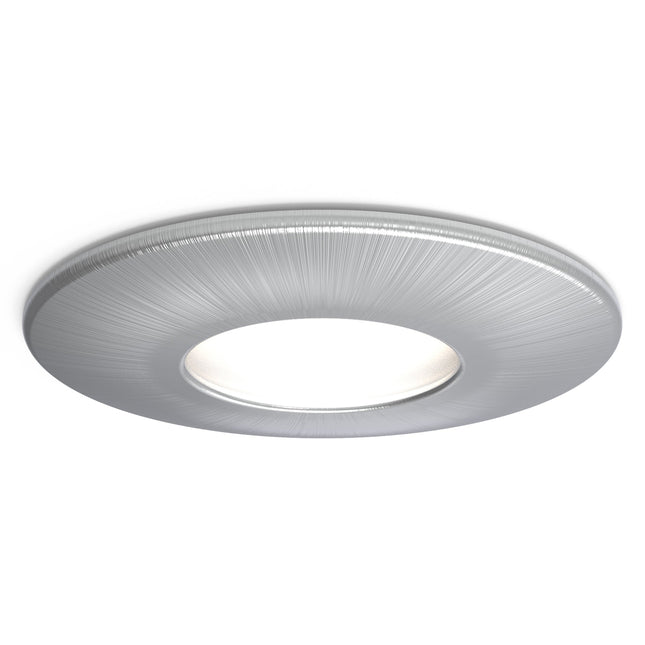 4lite IP20 GU10 Fire-Rated Downlight - Satin Chrome