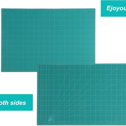 A1 PVC Cutting Mat 60x90cm – 5-Ply Self-Healing Desk Pad, Double-Sided, Green