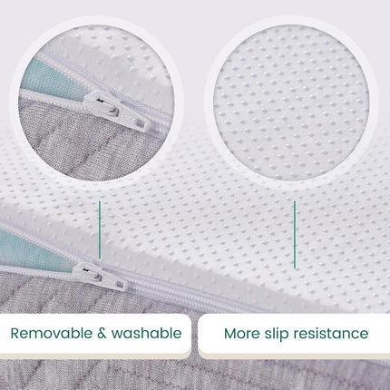 Mattress Topper Double Bed 135x190cm Thick with Bamboo Fibre Cover Bonnvia