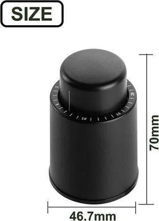 Vacuum Wine Bottle Stopper With Time Recorder Keeps Your Wine Really Fresh 2 Pk