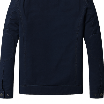 Mens Military Field Jacket Lightweight Cotton Outdoor Navy Blue Size S