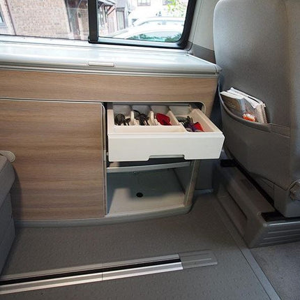 For VW T5 / T5.1 California Camper Cutlery Tray – Van-X Campervan Kitchen Organiser