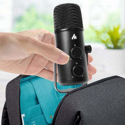 Maono USB-C Studio Desk Top Podcast Microphone Kit with Portable Mid-Size Tripod