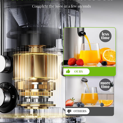 Juicer Machine 800W 3 Speed Control Stainless Steel Extractor SHARDOR