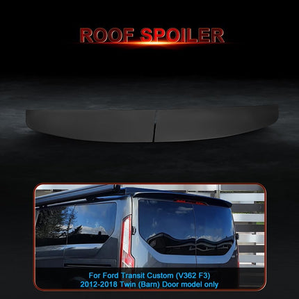 Rear Roof Spoiler for Ford Transit Custom 2013 2020 Black PU Plastic GEARZAAR