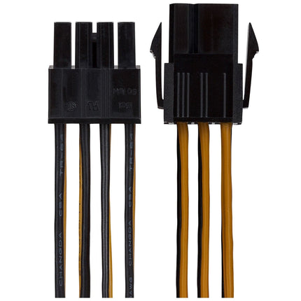 Maplin 6-pin PCIe Male to 8-pin ATX12V Female CPU Connector Lead - 0.15m