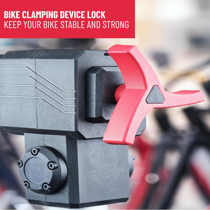 Bike Repair Stand Adjustable Metal Workstand with Bag Silver Red PRO BIKE TOOL