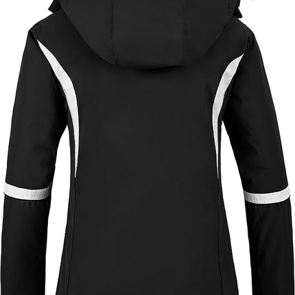 Wantdo Women's Waterproof Ski Jacket, Windproof Snowboarding, Size XL