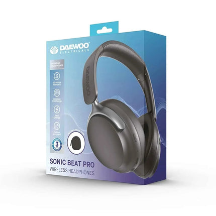Daewoo Sonic Beat Pro Bluetooth Headphones 40Hr Playback Experience Clear Sound!