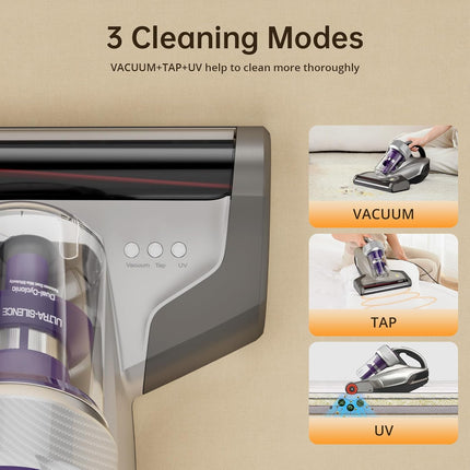 JIMMY JV35 Mattress Vacuum Cleaner 700W Anti Dust Mite UV Light Handheld 14KPa