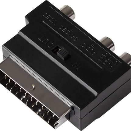 Maplin SCART to S-Video or Triple RCA Adapter