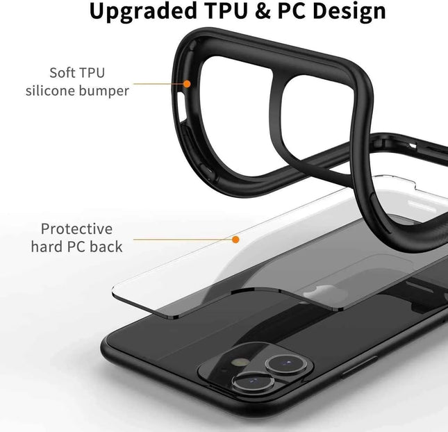 iPhone Case - Ultra Clear Hard Back Scratch-Resistant Hard Case for 11 Pro