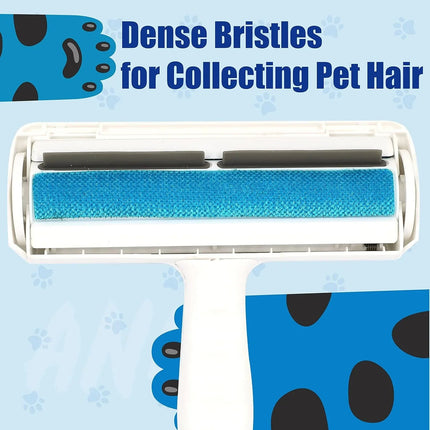 Reusable Pet Hair Lint Roller Dog Cat Fur Remover For Furniture Carpets Car