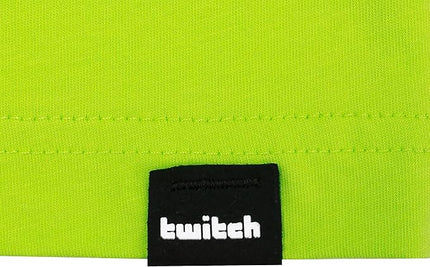 Twitch Long Sleeve Tee Unisex, Regular Fit, Cotton, Neon Yellow Top, Size M