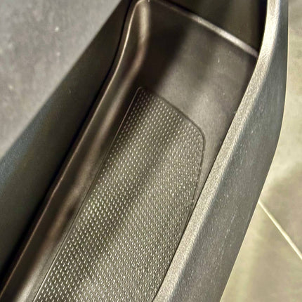 For Peugeot Boxer Rubber Door Liner Pocket Inserts - Black - Van-X