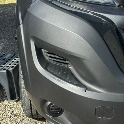 For Citroën Relay Front Bumper Foot Plate Protectors – Black, Set of 2 | Van-X