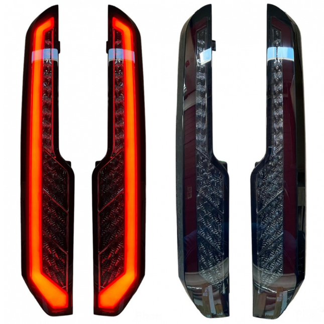 For Transit Custom MK1 LED Rear Lights Tail Lights – Sequential Indicators with Smoked Lenses