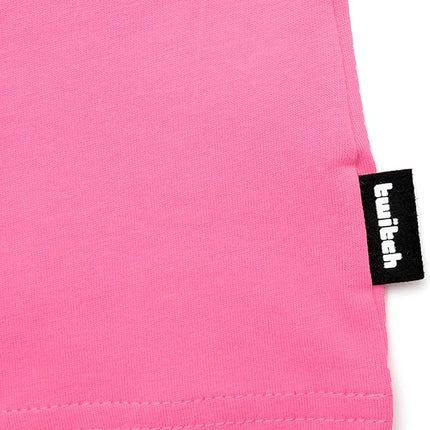 Twitch Graphic T-Shirt Unisex, Regular Fit, 100% Cotton, Pink, Size S
