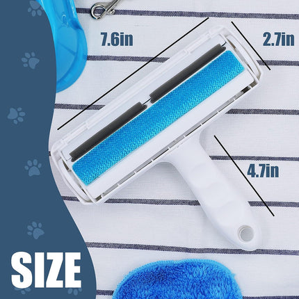 Reusable Pet Hair Lint Roller Dog Cat Fur Remover For Furniture Carpets Car