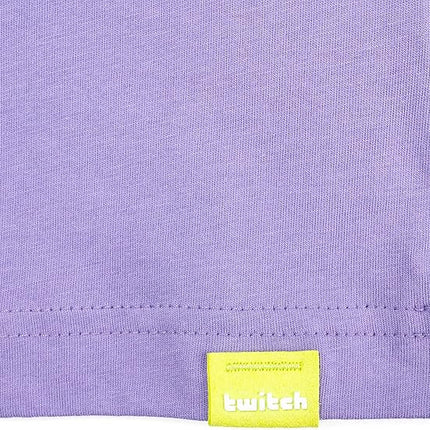 Twitch Long Sleeve Tee, 100% Cotton Top, Dusty Purple,  Size M