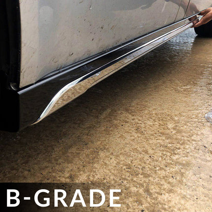 For VW T6 SWB Side Skirts Deep Black Plastic Painted and Ready to Fit (B-Grade)