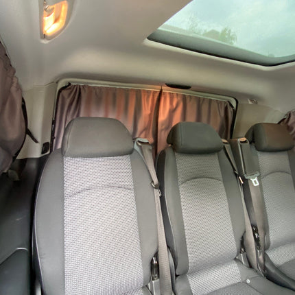 For VW Caddy Premium 1 x Side Rear Quarter Window Curtains Van-X