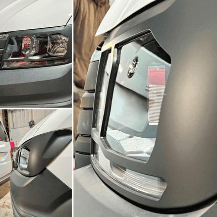 For VW Crafter New Shape Headlight Guards – Matte Black – Premium Protection | Van-X