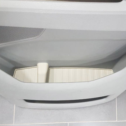 For VW Crafter New Shape Rubber Door Liner Pocket Inserts Grey