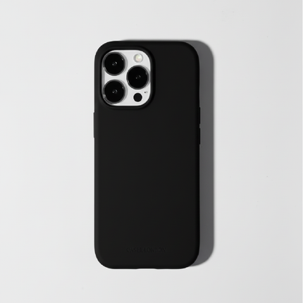 Black Liquid Silicone iPhone 16 Pro Max Case - MagSafe Compatible | The Classic Case