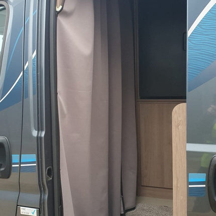 For MAN TGE / New Crafter Campervan & Motorhome Maxi-Cab Divider Curtain with Rail – Premium Privacy