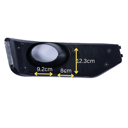 For VW T5.1 Transporter Honeycomb Sportline Front Spoiler Foglight Trims (Gloss Black)