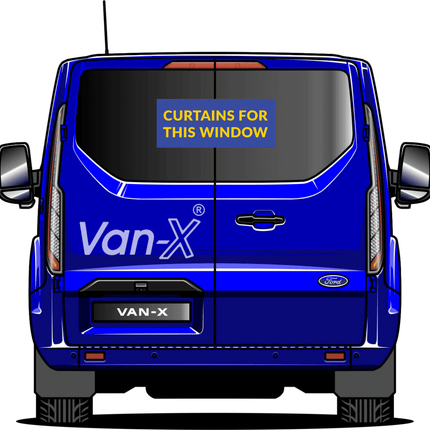 For Ford Transit Custom Premium Window Curtains - Black/Grey - CREATE YOUR OWN BUNDLE | Van-X