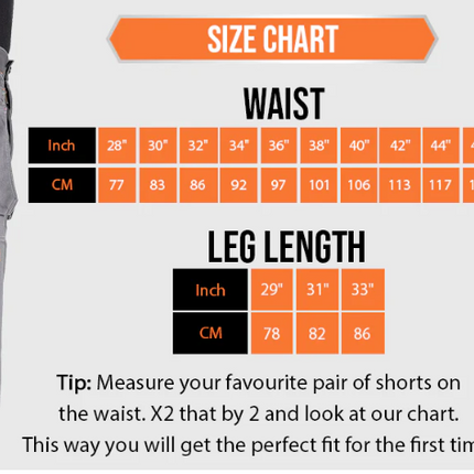 Black Hammer Mens Work Shorts Multi Pockets 30W Cargo Triple Stitched Workwear