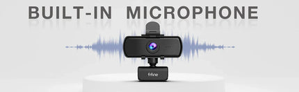 FIFINE 1440p Full HD PC Webcam with Microphone, tripod, for USB Desktop & Laptop,Live Streaming Webcam for Video Calling-K420