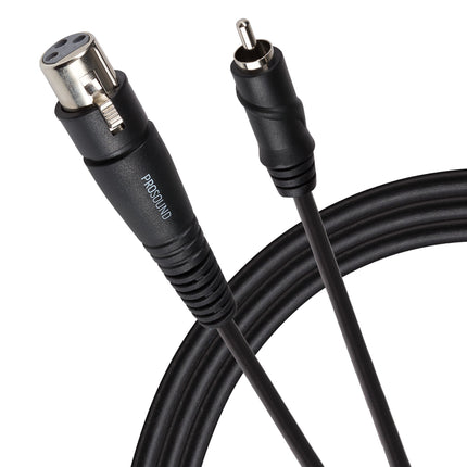ProSound XLR Female Connector to RCA Phono Cable - Black, 0.23m